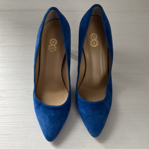 8 blue suede heels - Picture 5 of 6